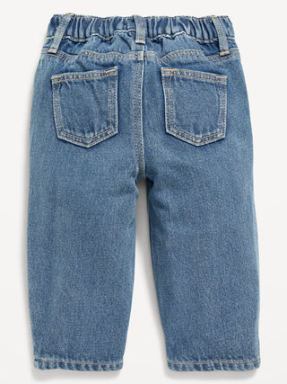 Jeans Barrel con Cintura Elástica, Bebé