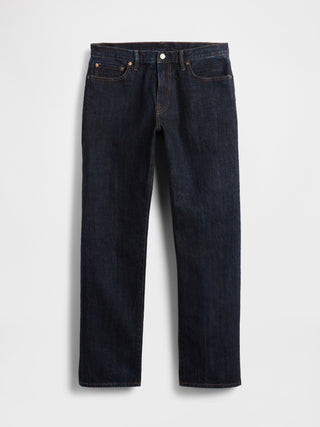 Jeans Rectos Talle Alto con Bolsillos