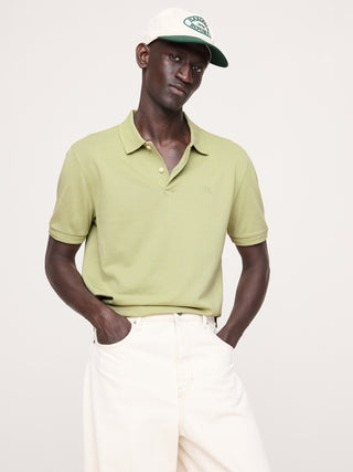 Polo de Piqué con Logo Bordado