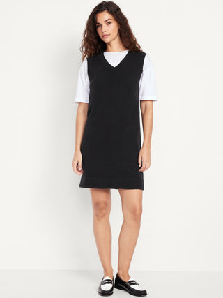 Vestido sin Mangas con Cuello V