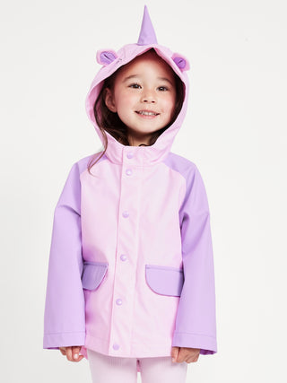 Chaqueta Resistente al Agua con Diseño Unicornio, Bebé.