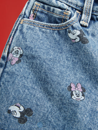 Short Denim Talle Alto Colección Disney, Bebé