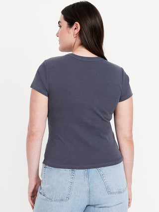 Fitted Short Sleeve Cotton T-Shirt