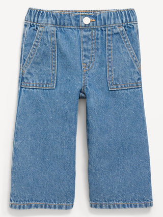 Jeans con Cintura Elástica y Bolsillos, Bebé