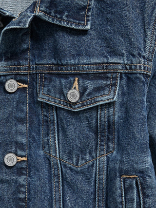 Chaqueta de camionero de jean sin estrach para niños.