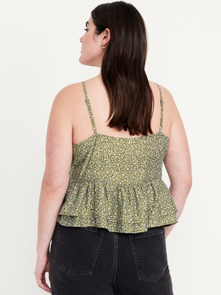 Blusa de Tirantes con Detalle Volantes