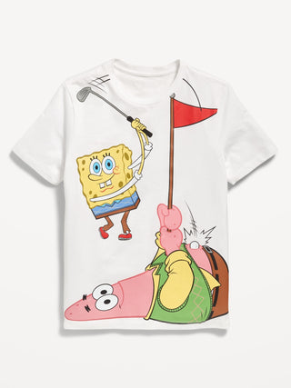 Camiseta Manga Corta con Gráfico Bob Esponja, Niño