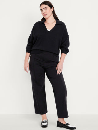 Extra High-Waisted Stevie Straight Pants.