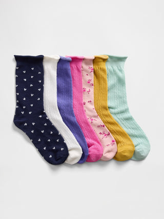 Paquete de 7 Medias con Estampado, Bebé