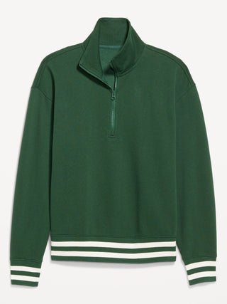 Sudadera Oversize con Zipper de Algodón