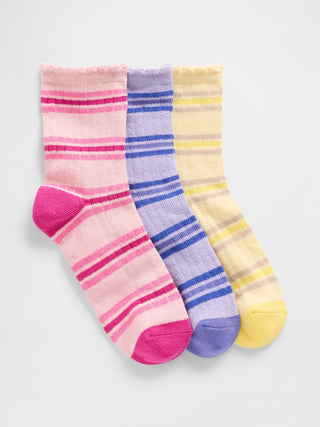 Paquete de 4 Medias con Estampado, Niña
