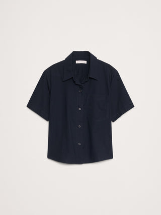 Camisa Manga Corta con Botones de Algodón