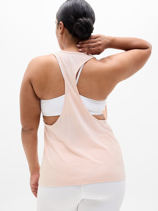 Sleeveless Crisscross Back Sports T-shirt