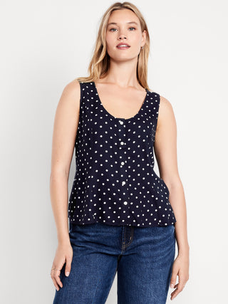 Blusa Ajustada con Botones Delanteros