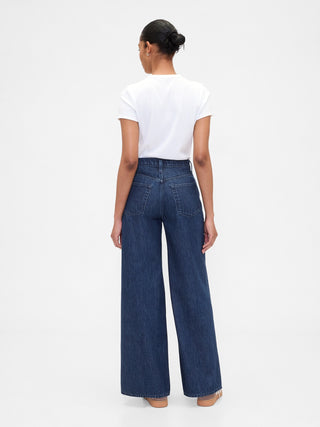 Jeans baggy de tiro medio.