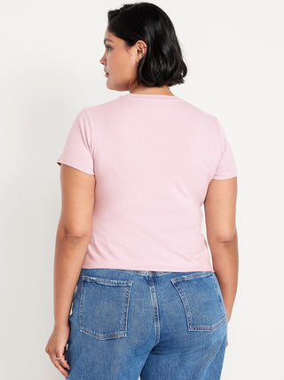 Camiseta Manga Corta Acanalada