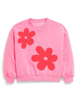 Sudadera con Estampado de Flores, Niña
