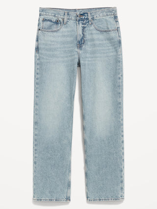 Jeans Holgados Talle Alto con Bolsillos