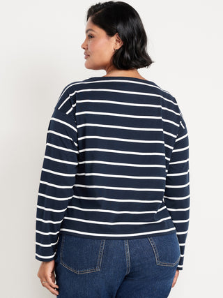 Camiseta Manga Larga Estampado Rayas