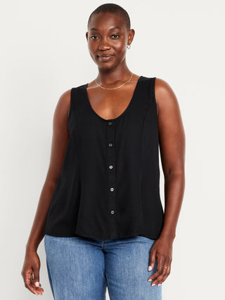 Blusa Ajustada con Botones Delanteros
