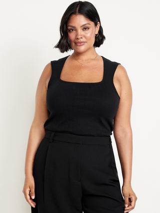 Camiseta Ajustada con Escote Cuadrado