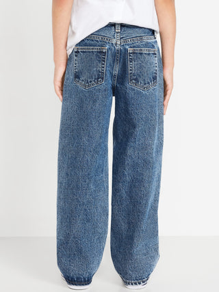Jeans Holgados Talle Alto con Bolsillos, Niño