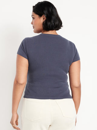 Fitted Short Sleeve Cotton T-Shirt
