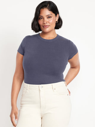 Fitted Short Sleeve Cotton T-Shirt