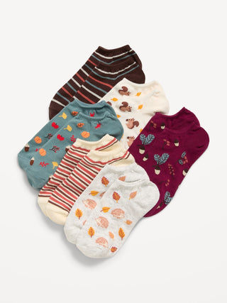 Paquete de 6 Calcetines con Estampado, Mujer