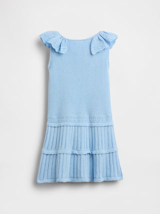 Vestido Cuello Redondo con Volantes, Bebé
