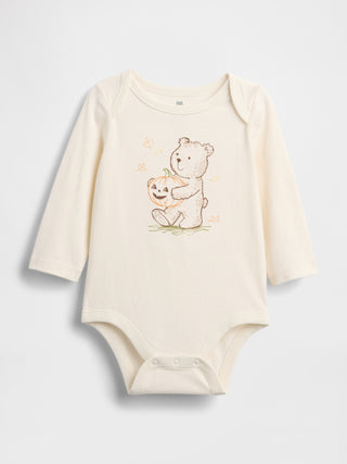 Body Manga Larga con Oso Brannan Bordado, Bebé