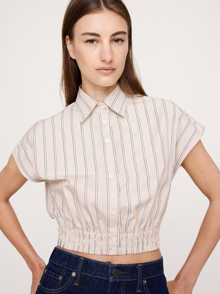 Camisa Manga Corta Estampado Rayas