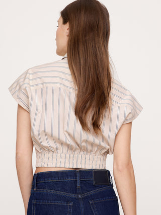 Camisa Manga Corta Estampado Rayas