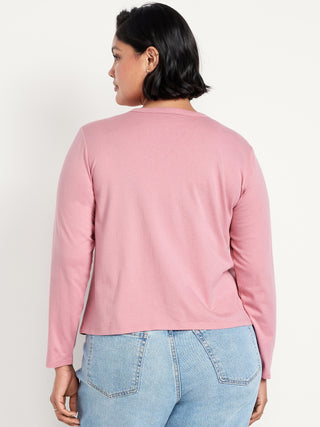 Camiseta Manga Larga de Algodón