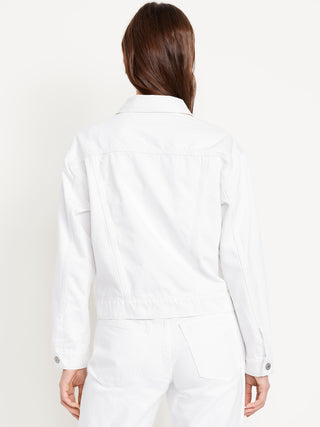 Chaqueta Corta Denim con Bolsillos