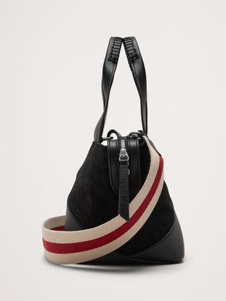 Mini Bolso de Cuero con Gamuza