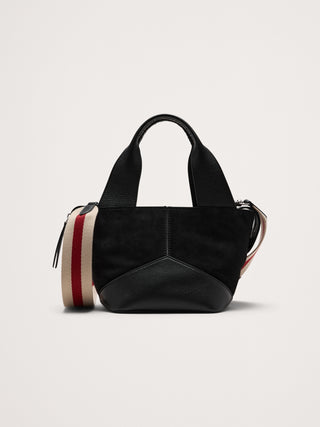 Mini Bolso de Cuero con Gamuza