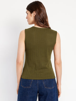 Camiseta Ajustada con Escote Cuadrado