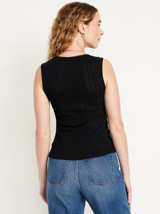 Camiseta Ajustada con Escote Cuadrado