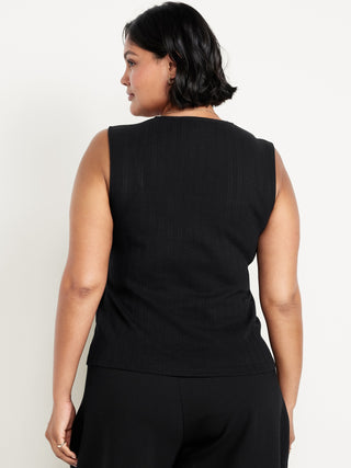 Camiseta Ajustada con Escote Cuadrado