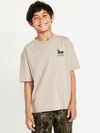 Camiseta Manga Corta con Gráfico, Niño