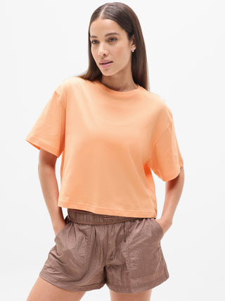 Camiseta Oversize Manga Corta de Algodón