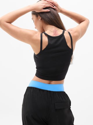 Camiseta Deportiva sin Mangas con Doble Tira