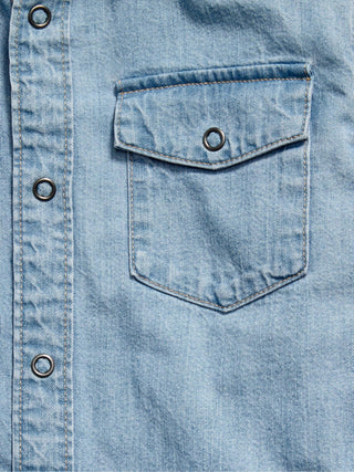 Camisa Denim de Manga Larga, Niño