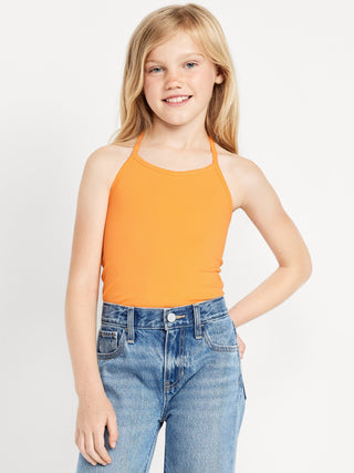 Blusa Halter con Detalle Lazo de Algodón, Niña