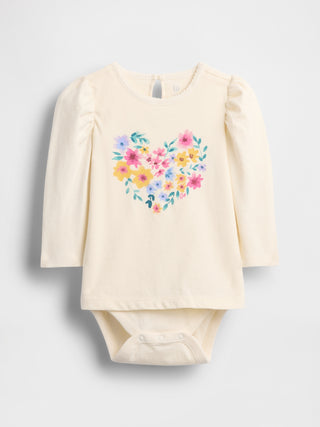 Body Manga Larga con Estampado, Bebé