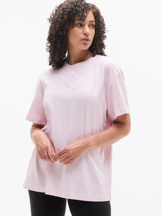 Camiseta Oversize Manga Corta de Algodón