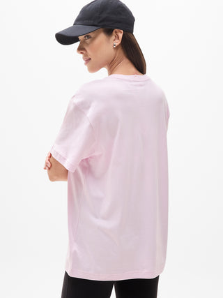 Camiseta Oversize Manga Corta de Algodón