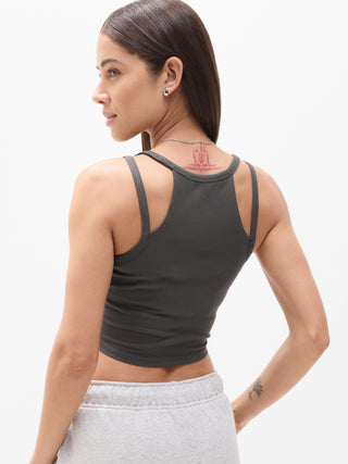 Camiseta Deportiva sin Mangas con Doble Tira