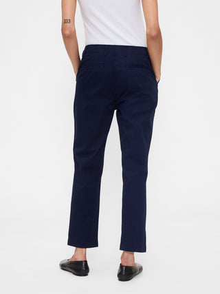 Pantalón Talle Medio con Bolsillos de Algodón